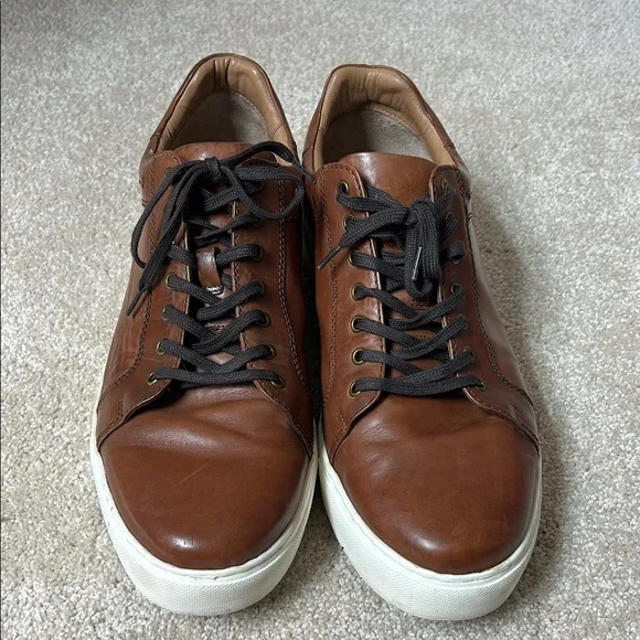 14th & Union Tan Leather Sneakers - Picture 1 of 5
